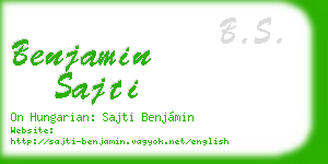 benjamin sajti business card