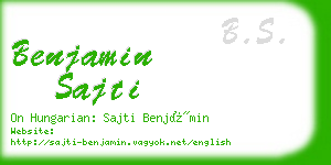 benjamin sajti business card